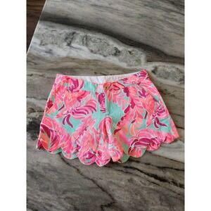 Lilly Pulitzer Buttercup Scalloped Poolside Love‎ Birds Shorts Size 00